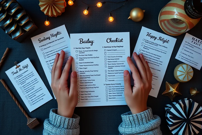 easy milestone party themes checklists — Easy Milestone Party Themes Checklists (the finished result)