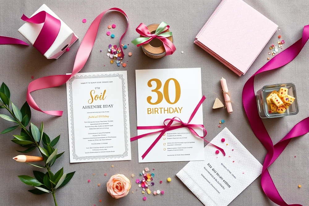 30th birthday party invitations checklist — 30th Birthday Party Invitations Checklist (the finished result)