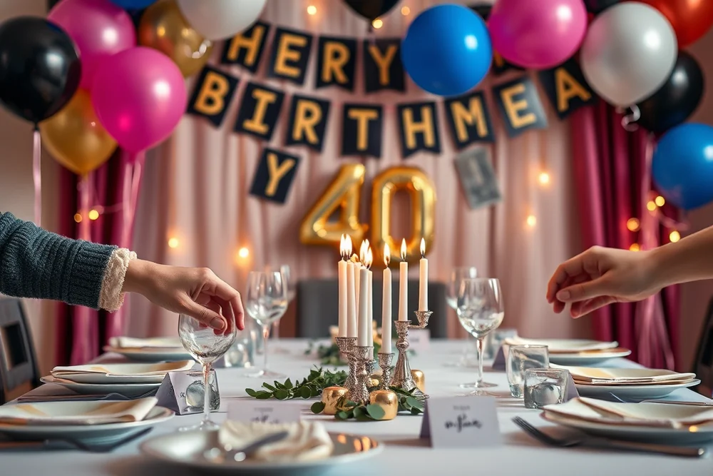 beginner 40th birthday party invitations — Beginner 40th Birthday Party Invitations (step by step)