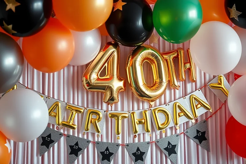 cheap 40th birthday party decorations — Cheap 40th Birthday Party Decorations (step by step)
