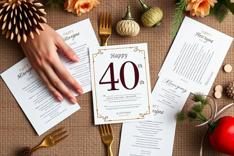 cheap 40th birthday party decorations — Cheap 40th Birthday Party Decorations (the finished result)