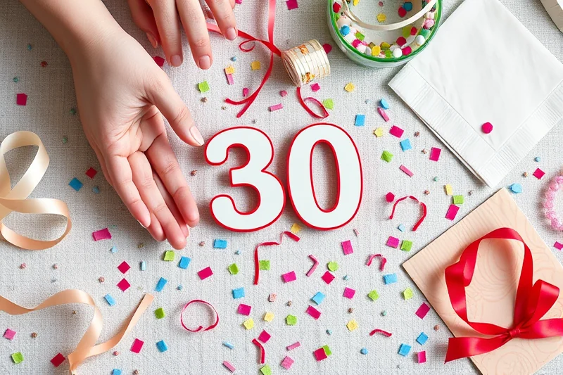 homemade 30th birthday party ideas — Homemade 30th Birthday Party Ideas (the finished result)