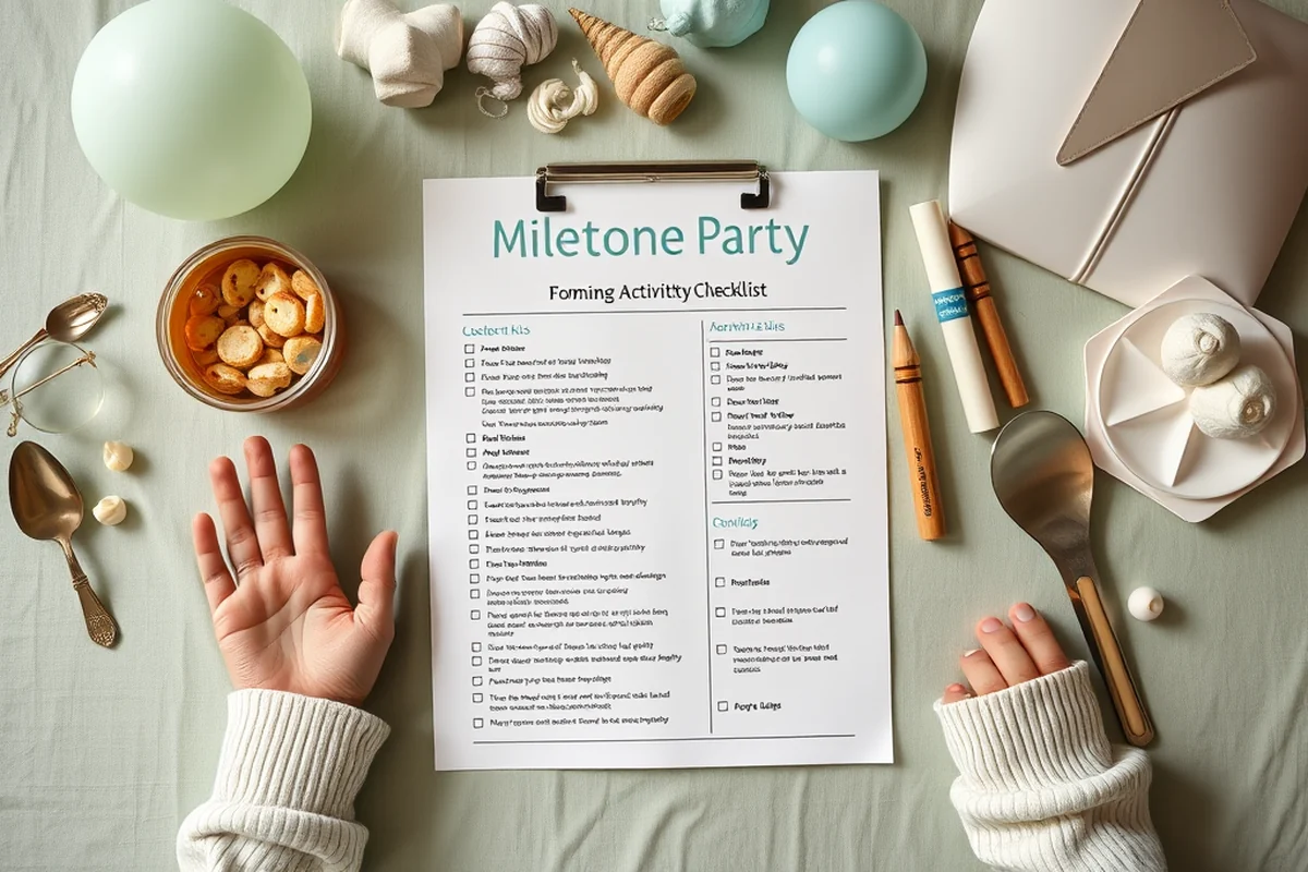 milestone party themes activities checklist — Milestone Party Themes Activities Checklist (the finished result)