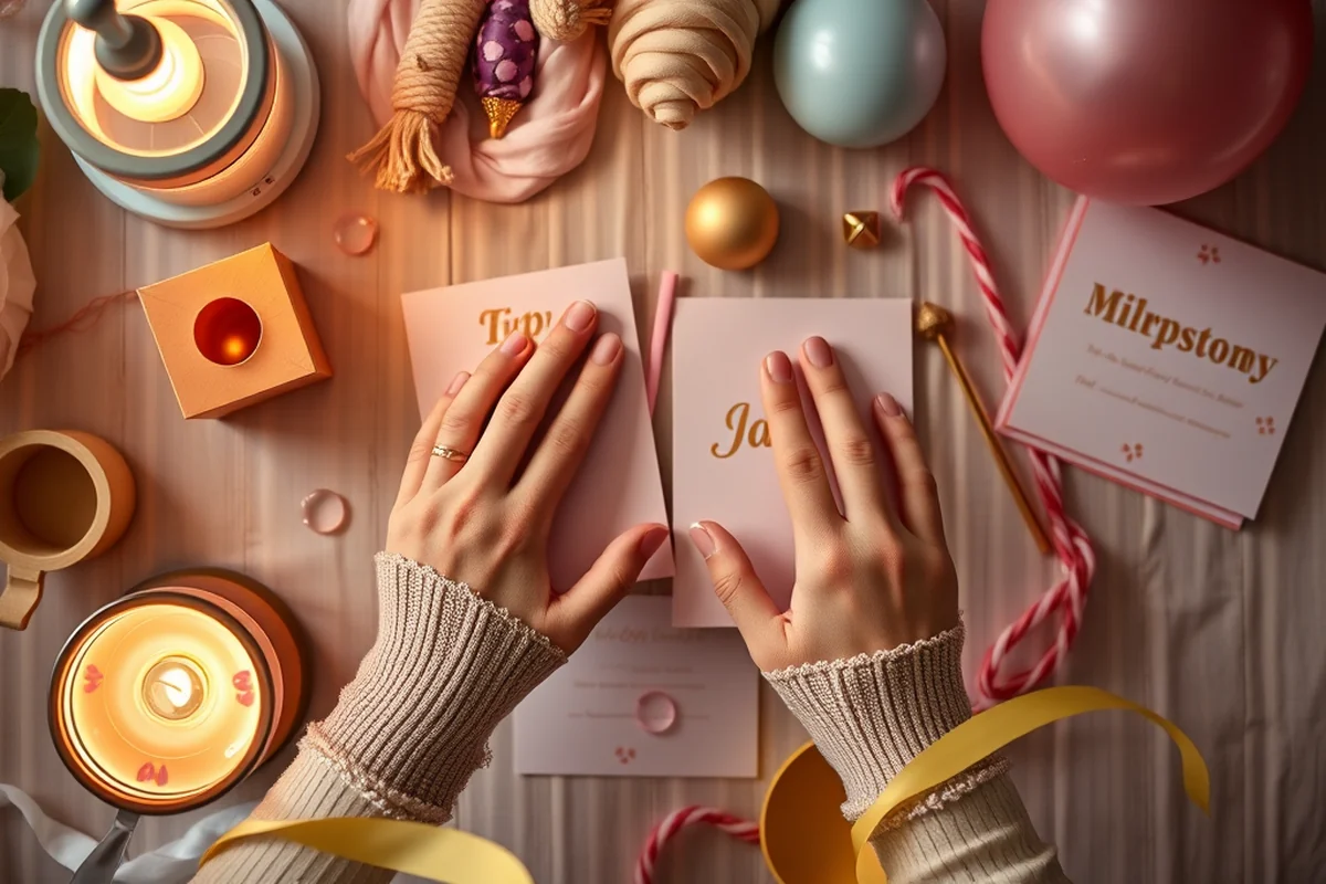 milestone party themes invitations on a budget — Milestone Party Themes Invitations On A Budget (the finished result)