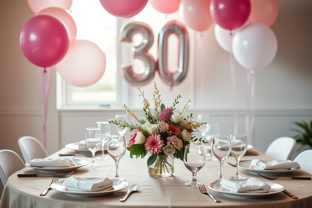 minimalist 30th birthday party decorations — Minimalist 30th Birthday Party Decorations