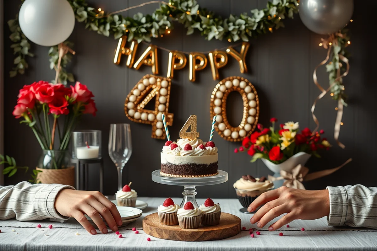 modern 40th birthday party ideas for husband — Modern 40th Birthday Party Ideas For Husband