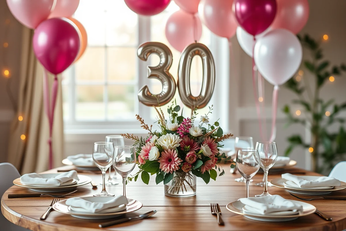 natural 30th birthday party decorations — Natural 30th Birthday Party Decorations