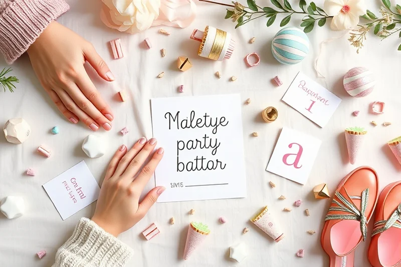 simple milestone party themes invitations favors — Simple Milestone Party Themes Invitations Favors (the finished result)