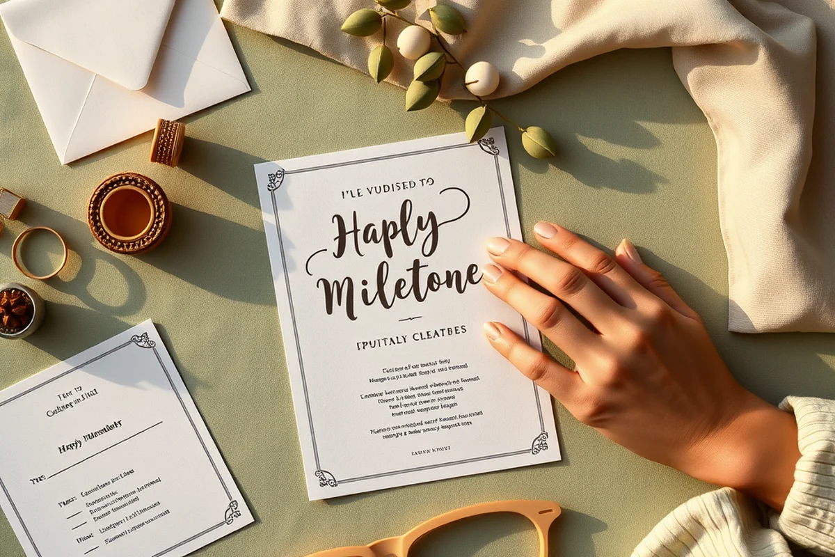 diy milestone party themes invitations — Diy Milestone Party Themes Invitations (the finished result)