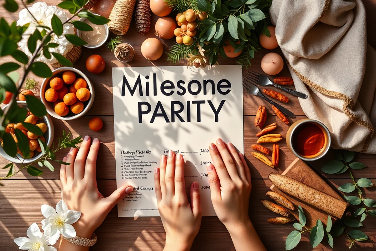 milestone party themes food checklist β Milestone Party Themes Food Checklist (the finished result)