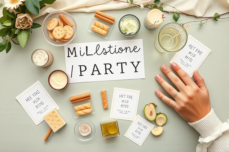 milestone party themes food drinks printable — Milestone Party Themes Food Drinks Printable (the finished result)