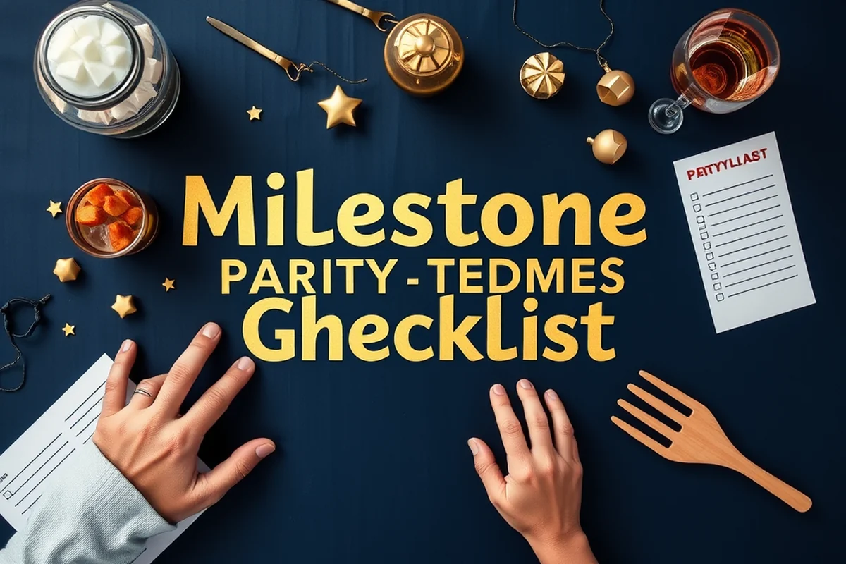 milestone party themes games checklist — Milestone Party Themes Games Checklist (the finished result)