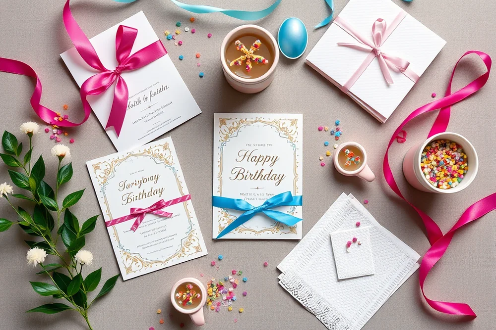 milestone party themes invitations & favors — Milestone Party Themes Invitations & Favors (the finished result)