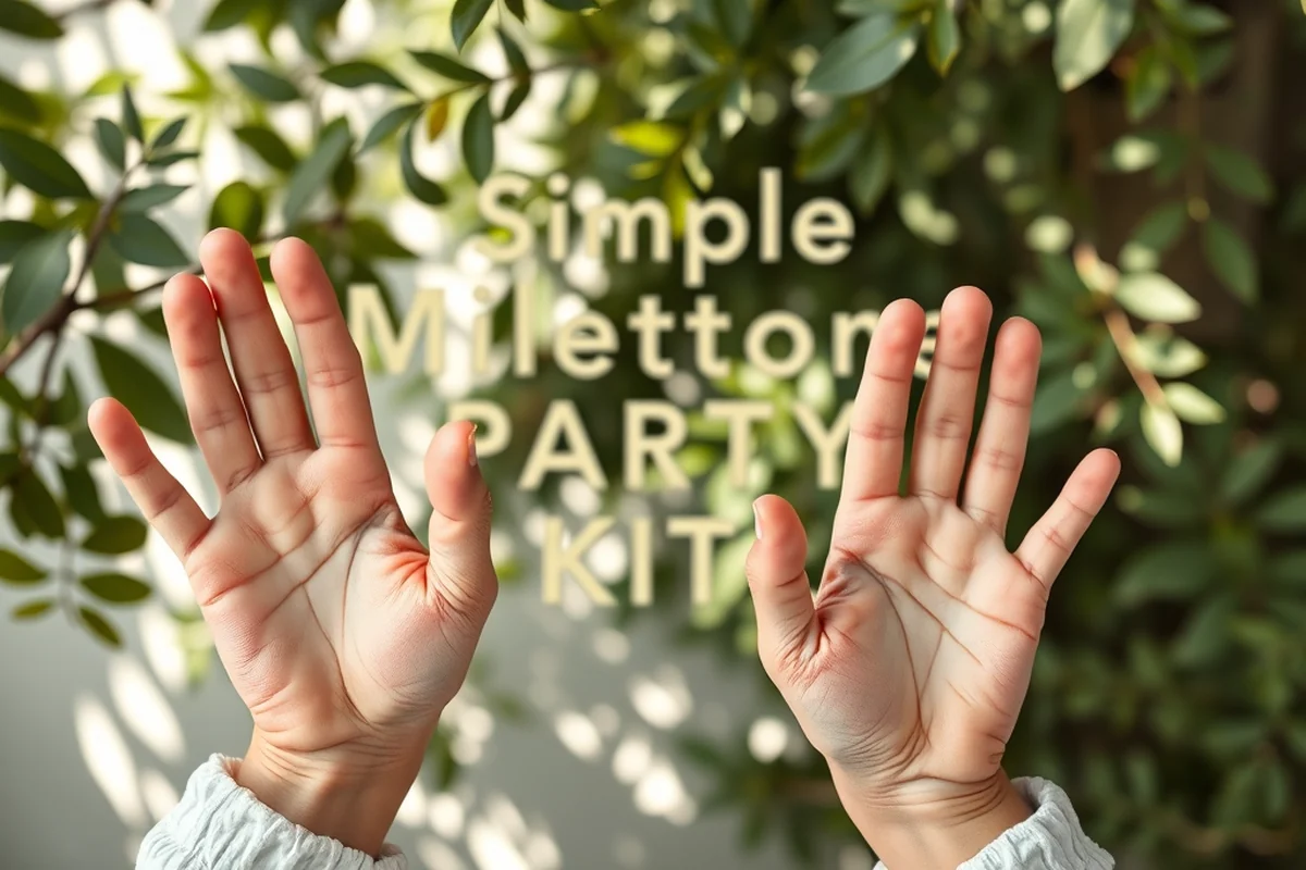 simple milestone party themes games activities — Simple Milestone Party Themes Games Activities (the finished result)