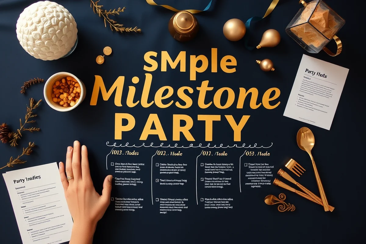 simple milestone party themes planning checklists timelines — Simple Milestone Party Themes Planning Checklists Timelines (the finished result)