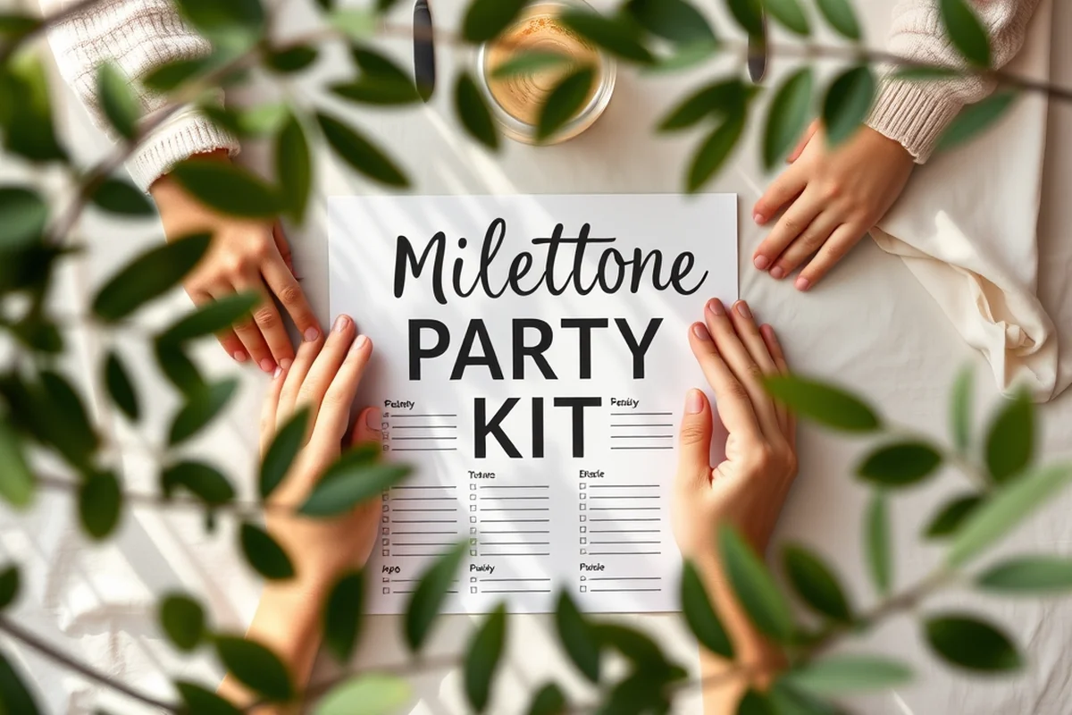 milestone party themes planning checklists timelines printable — Milestone Party Themes Planning Checklists Timelines Printable (the finished result)